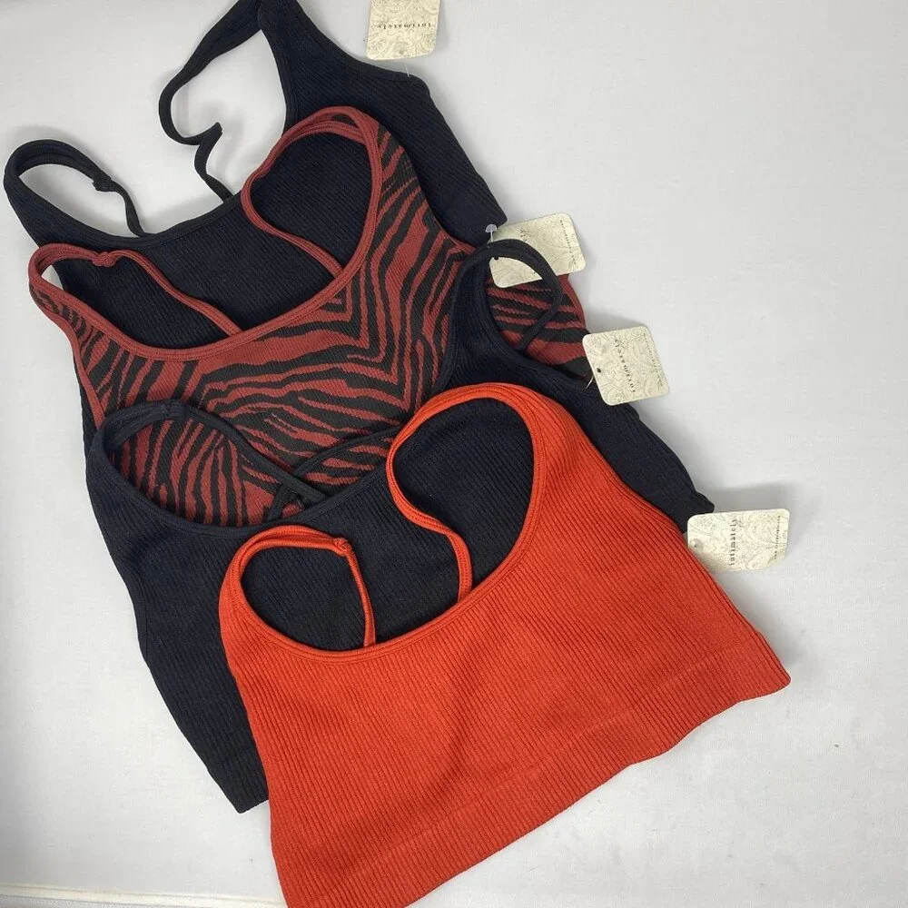 Free People 4 Sienna Strappy Bralettes M/L NWT